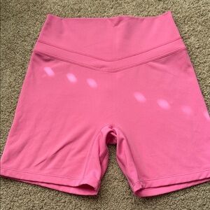 High-Rise Pink Performance Bike Shorts